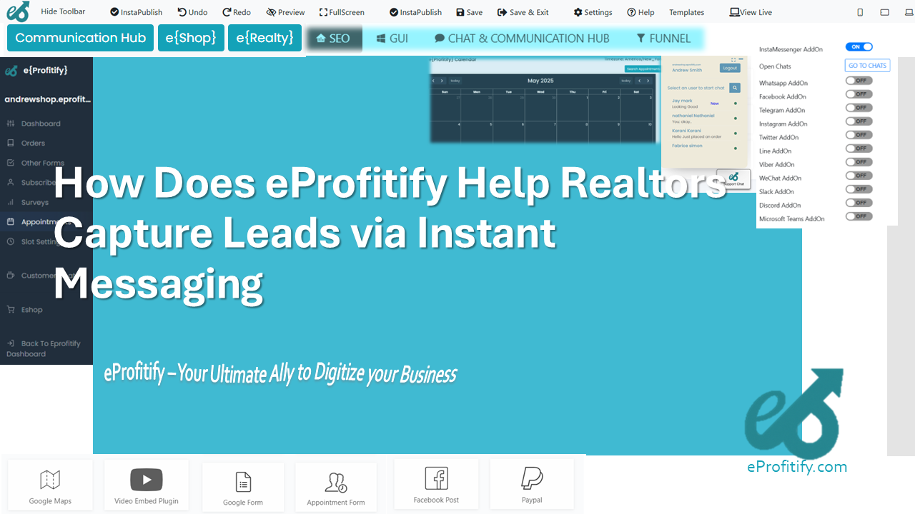 How Does eProfitify Help Realtors Capture Leads via Instant Messaging
